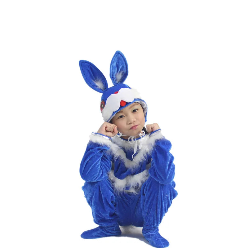 زي تنكري للأطفال بتصميم الأرنب أو السلحفاة – مستوحى من الحيوانات الكرتونية