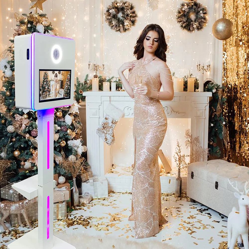 كشك تصوير فوتوبوث بكاميرا DSLR – مرآة سحرية بشاشة لمس 15.6 إنش للمناسبات