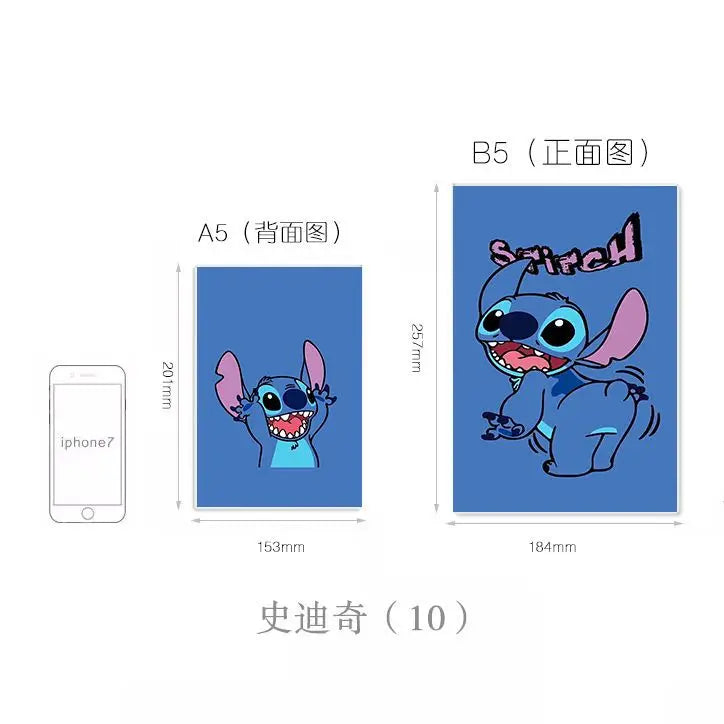 دفتر ستتش (Stitch) بأسلوب كاوايي (لطيف)