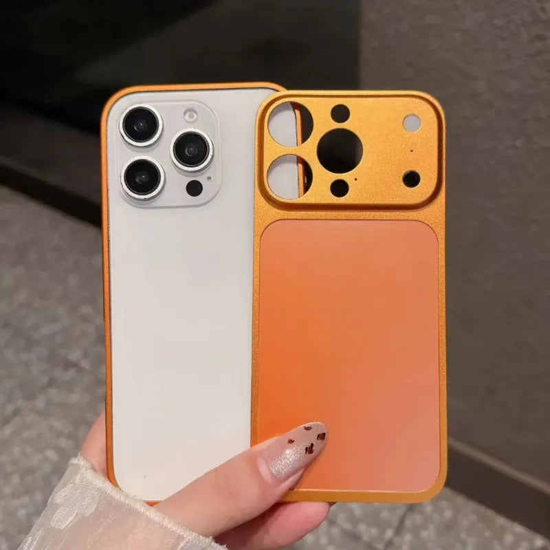 إطار آيفون نحيف من سبائك الألمنيوم باللون الأصلي – حماية خلفية أنيقة مع إمكانية التحويل لتصميم iPhone 17