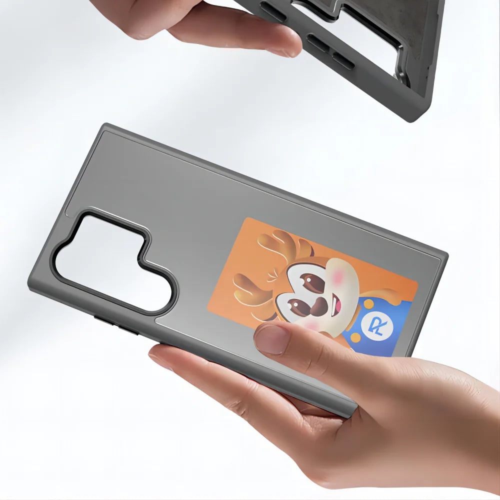 كفر ذكي بشاشة E-Ink وألوان متعددة – يعمل بتقنية NFC لهواتف Samsung S23 Ultra / S24 Ultra