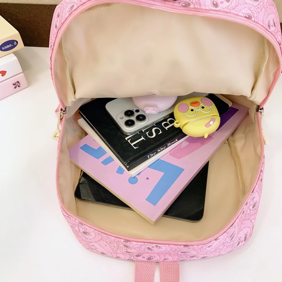 حقيبة ظهر مدرسية لابوبو كرتونية