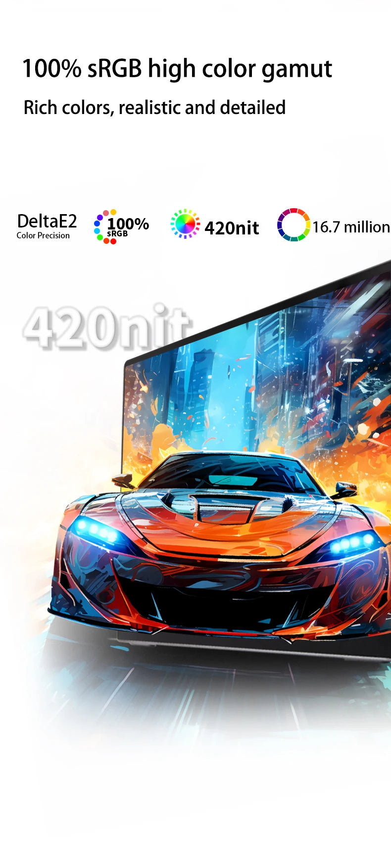 شاشة HAILESI محمولة 10.5 إنش – شاشة إضافية متعددة الاستخدام