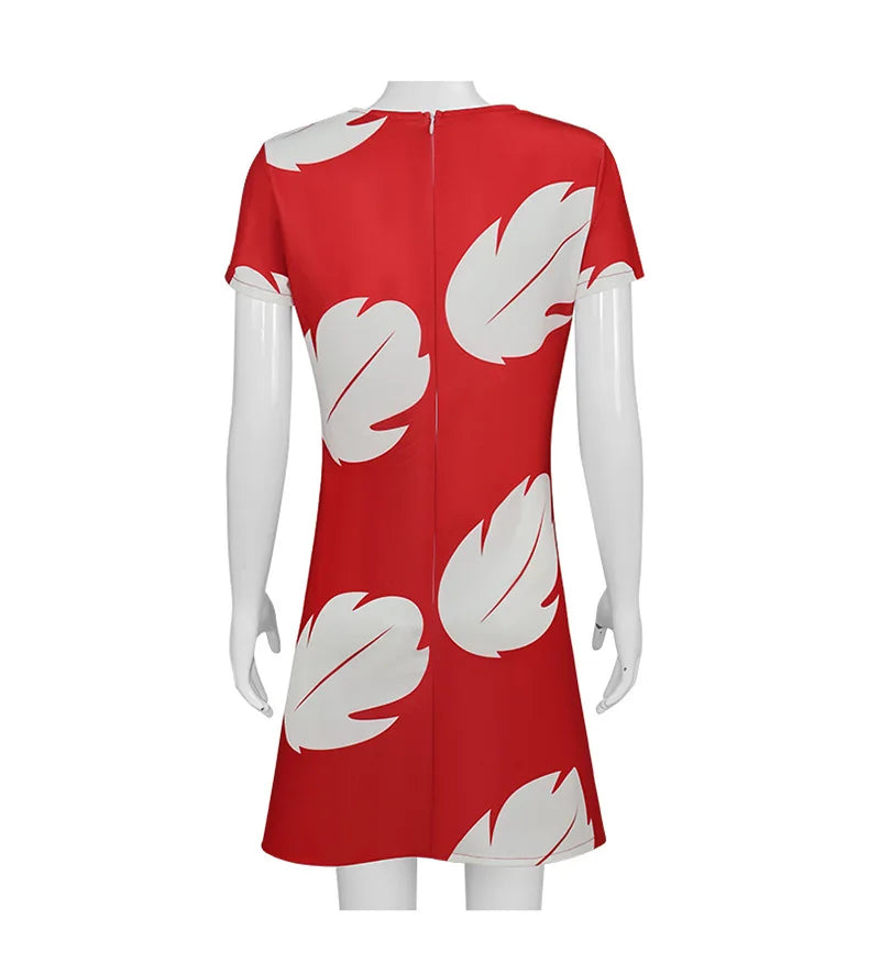 زي تنكري ليلو – فستان أحمر مستوحى من شخصية "ليلو بيليكاي"