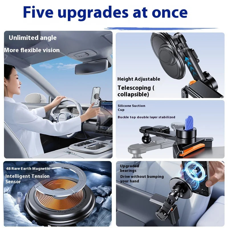 حامل جوال للسيارة 360° مخصص لتسلا موديل 3 وY – قابل للتعديل وثبات قوي