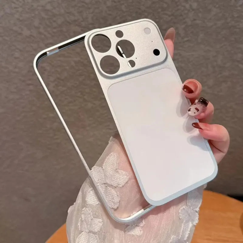 إطار آيفون نحيف من سبائك الألمنيوم باللون الأصلي – حماية خلفية أنيقة مع إمكانية التحويل لتصميم iPhone 17