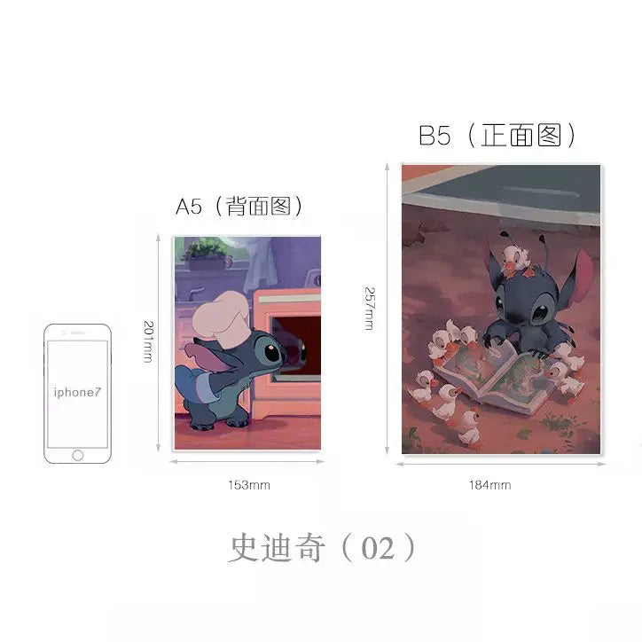 دفتر ستتش (Stitch) بأسلوب كاوايي (لطيف)