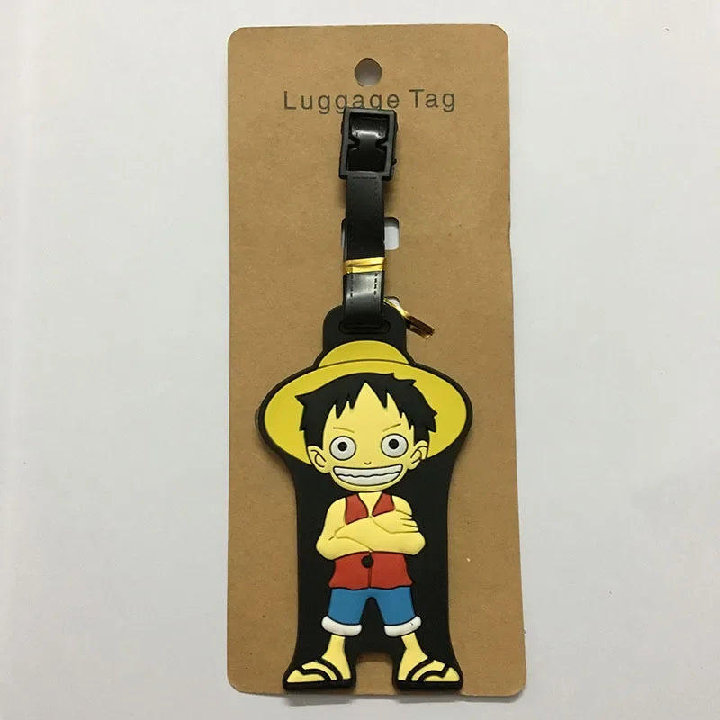 بطاقات شنط سفر ون بيس – لوفـي وتشوبر | إكسسوارات كرتونية من السيليكون