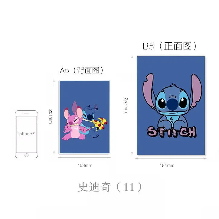 دفتر ستتش (Stitch) بأسلوب كاوايي (لطيف)