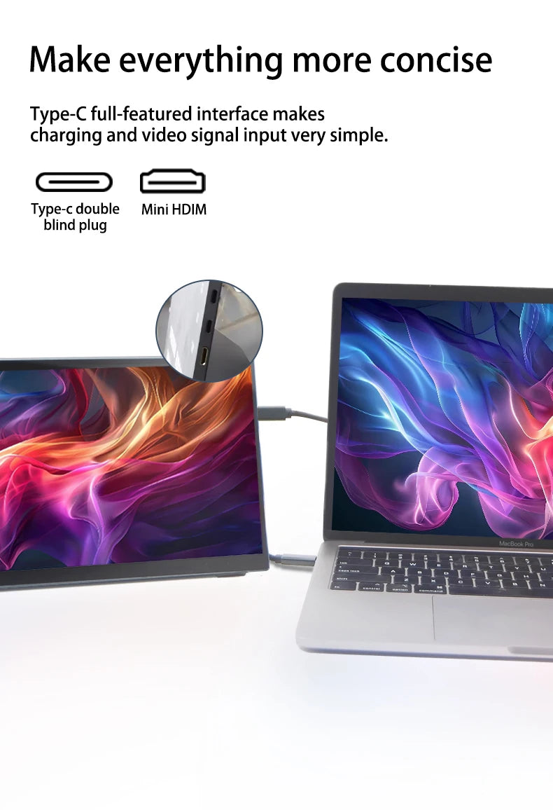 شاشة HAILESI محمولة 10.5 إنش – شاشة إضافية متعددة الاستخدام