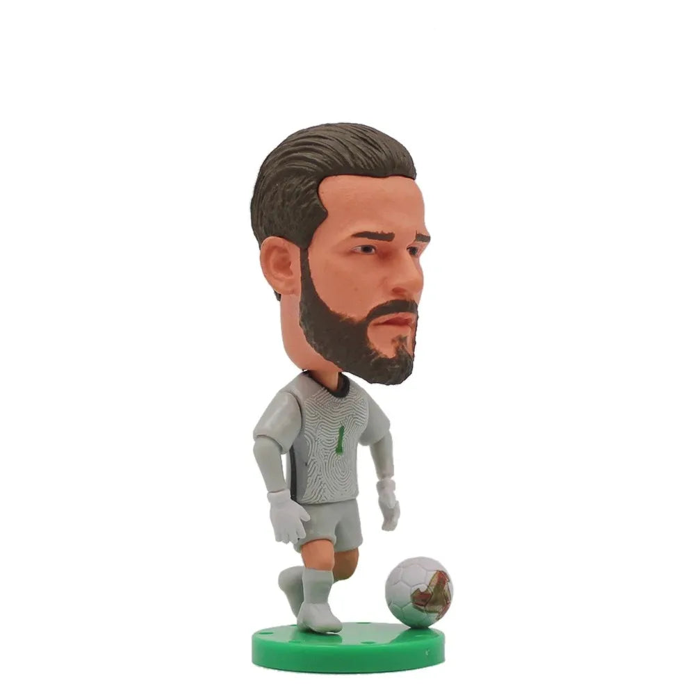 مجسمات لاعبي منتخب البرازيل لكرة القدم | ارتفاع 6.5 سم | تماثيل صغيرة من الراتينج