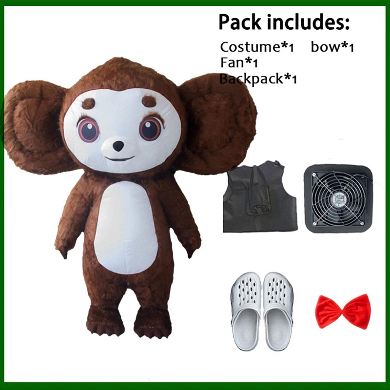 زي تميمة قابل للنفخ – دب قطبي أو باندا