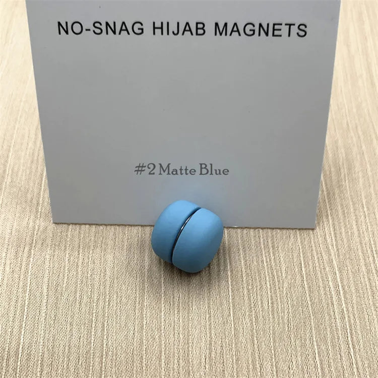 مشبك حجاب مغناطيسي معدني قوي وأنيق – بدون ثقوب | بديل آمن للدبابيس – إكسسوار أنيق للمحجبات