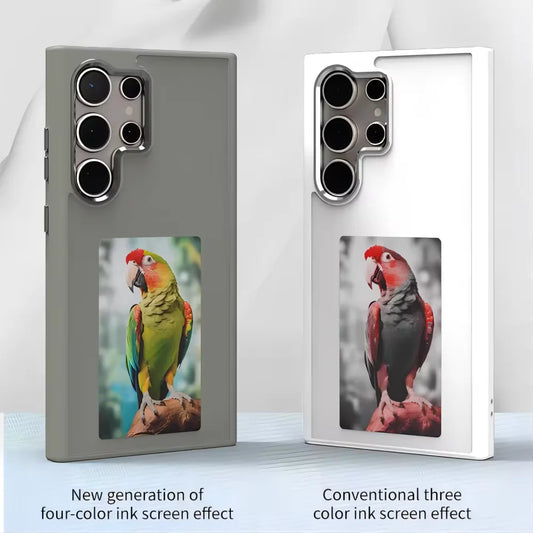 كفر ذكي بشاشة E-Ink وألوان متعددة – يعمل بتقنية NFC لهواتف Samsung S23 Ultra / S24 Ultra