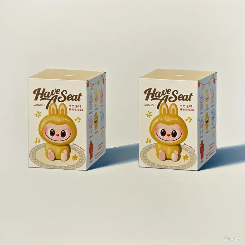 مجسم مكتبي لطيف من MINISO – تصميم وجه وحش مكرون بمينا على شكل قلب V3، مصنوع من PVC، للزينة المكتبية، هدية عيد ميلاد.