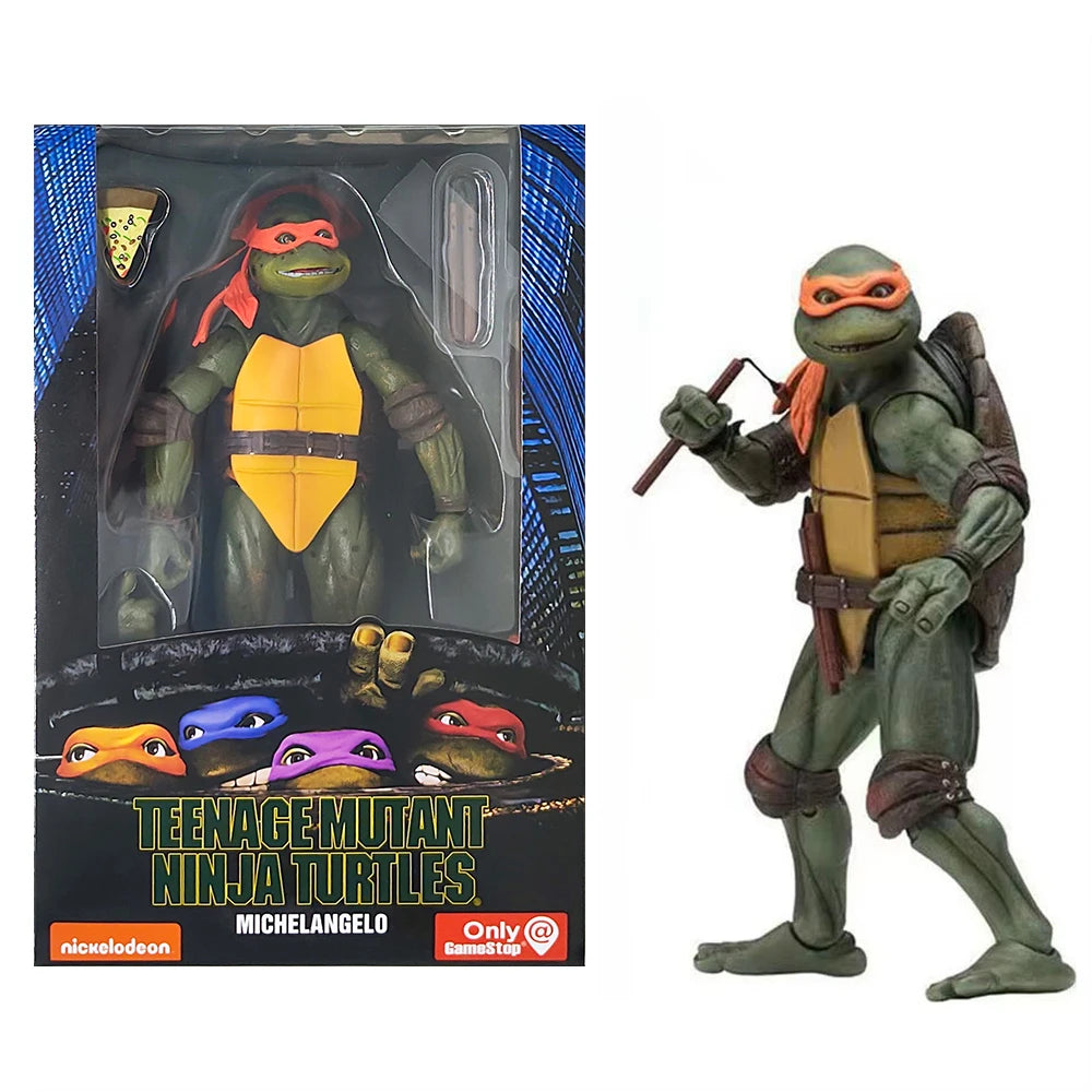 مجسمات سلاحف النينجا – إصدار أفلام TMNT من NECA | تماثيل مفصلية قابلة للحركة