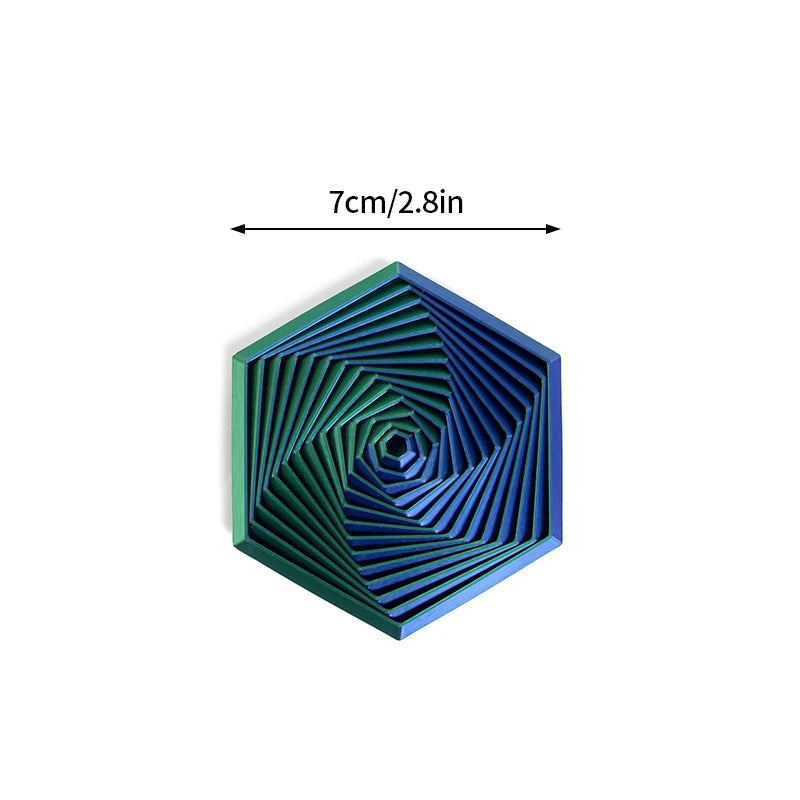 قطعة ديكور لولبية مطبوعة بتقنية 3D – أداة تقليل توتر بتصميم حلزوني