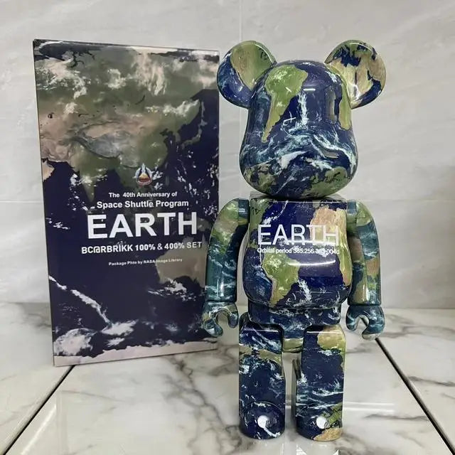 تمثال Bearbrick بحجم 400% (28 سم) – قطعة ديكور فاخرة للمنزل والمكتب