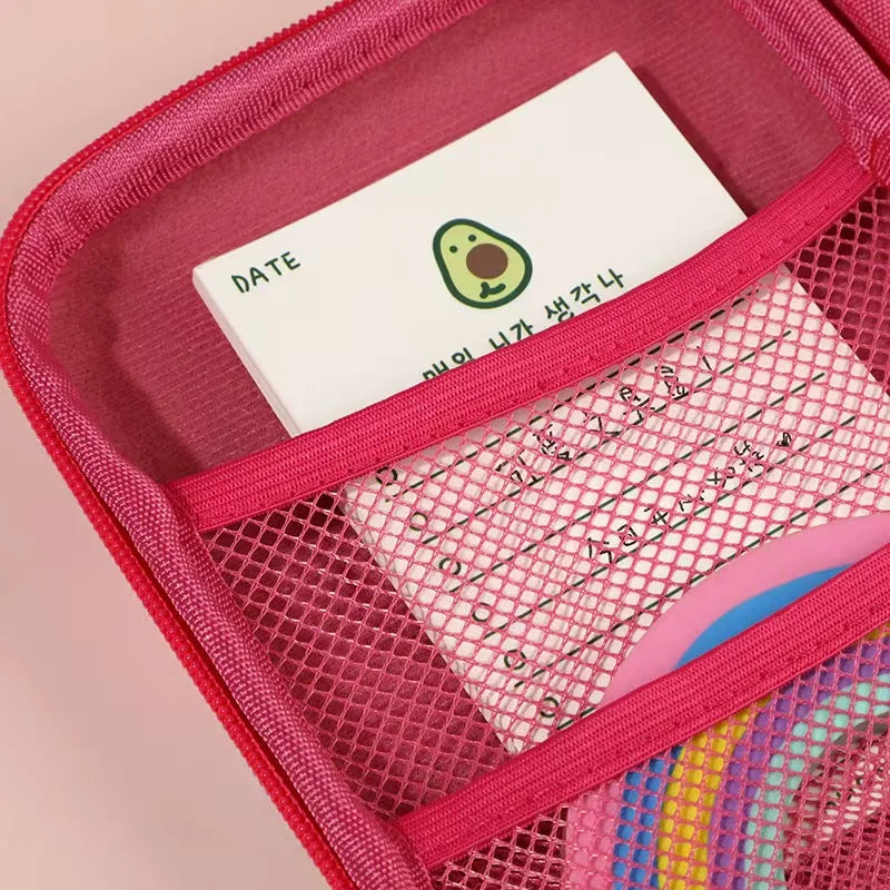 مقلمة كرتونية 3D من EVA – تصميم كاوايي، سعة كبيرة، علبة صلبة لحفظ الأدوات المدرسية