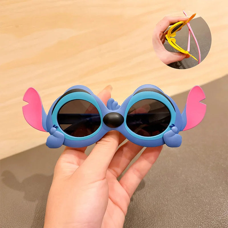 نظارات ديزني Stitch – مضادة لأشعة الشمس UV400 | تصميم كرتوني لطيف للأطفال والكبار