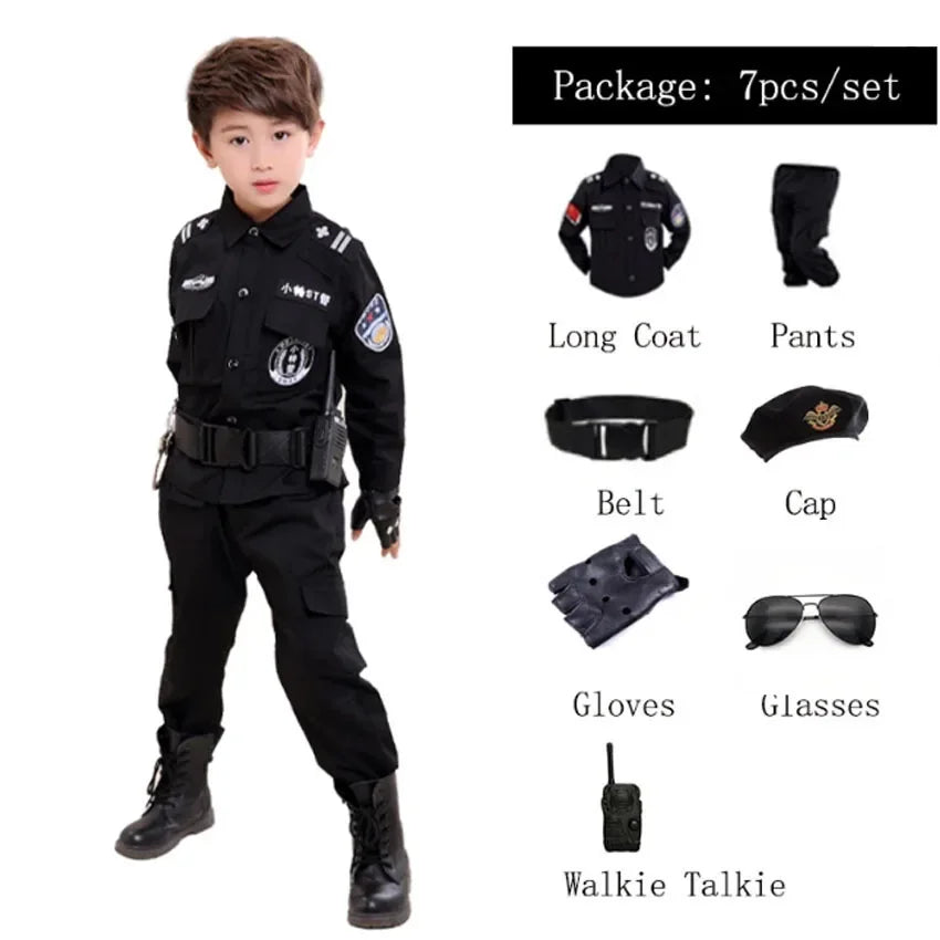 زي تنكري للأطفال – زي شرطي/شرطية | طقم كامل للأولاد والبنات