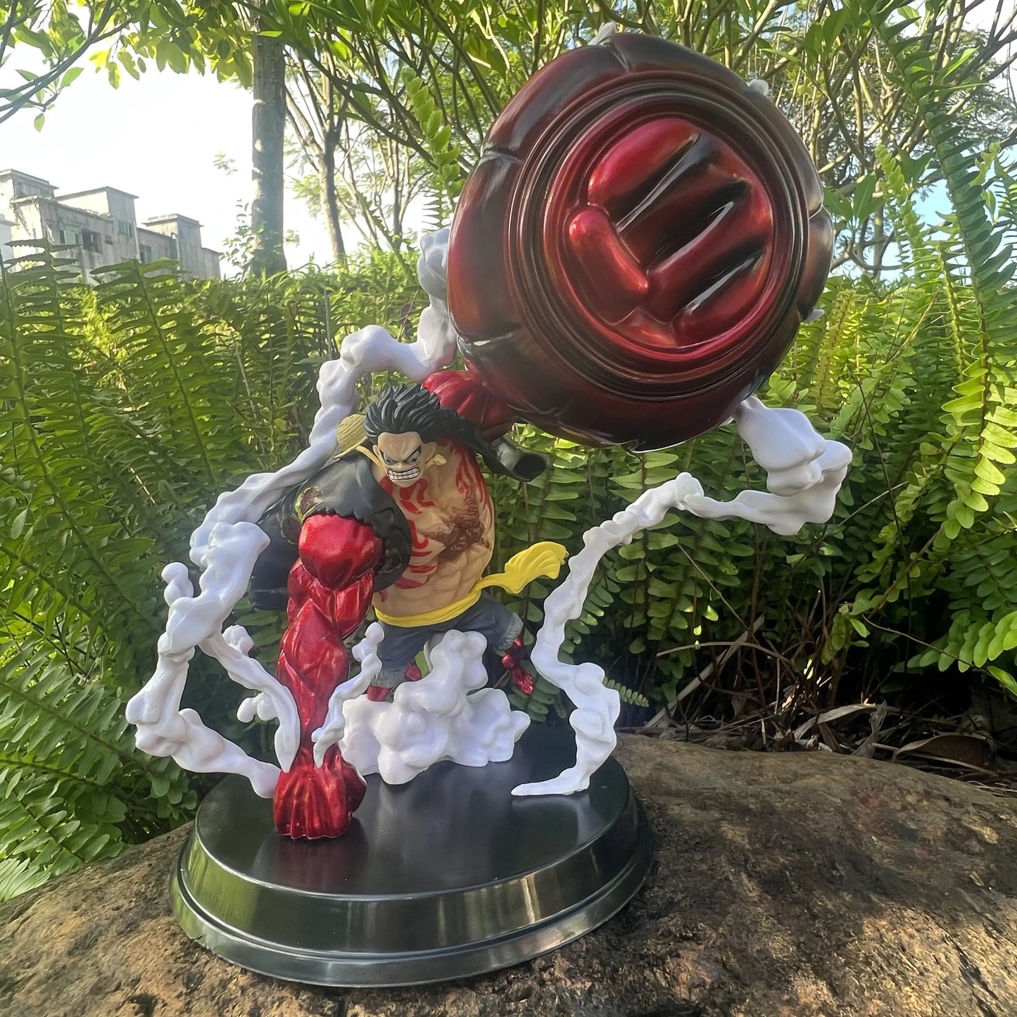 مجسم أنمي ون بيس 24 سم – تمثال ملك القرد العظيم غون 4 ولوفي | تمثال قابل للتجميع وزخرفة وهدايا عيد الميلاد