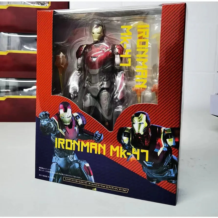 مجسم Iron Man MK50 – إصدار SHFiguarts Nano Metal | تمثال توني ستارك المتحول بتقنية النانو، لهواة مارفل والتجميع