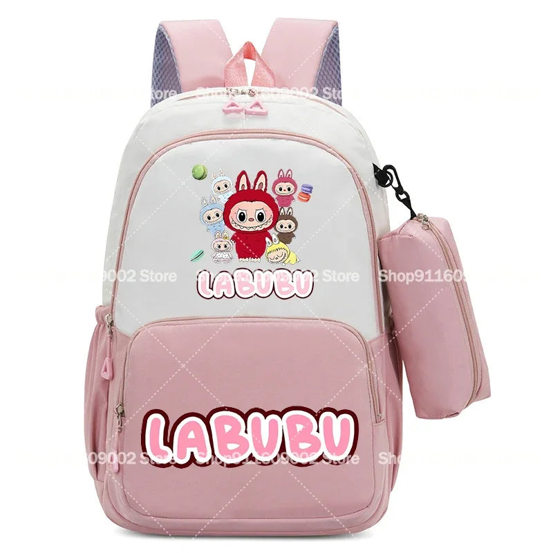 حقيبة ظهر بسعة كبيرة مع حقيبة أقلام