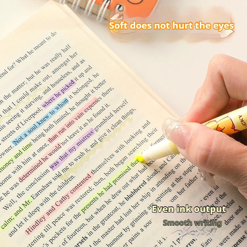 قلم تمييز فائق النعومة – ألوان فلوريسنت ممزوجة لتحديد الملاحظات والدراسة