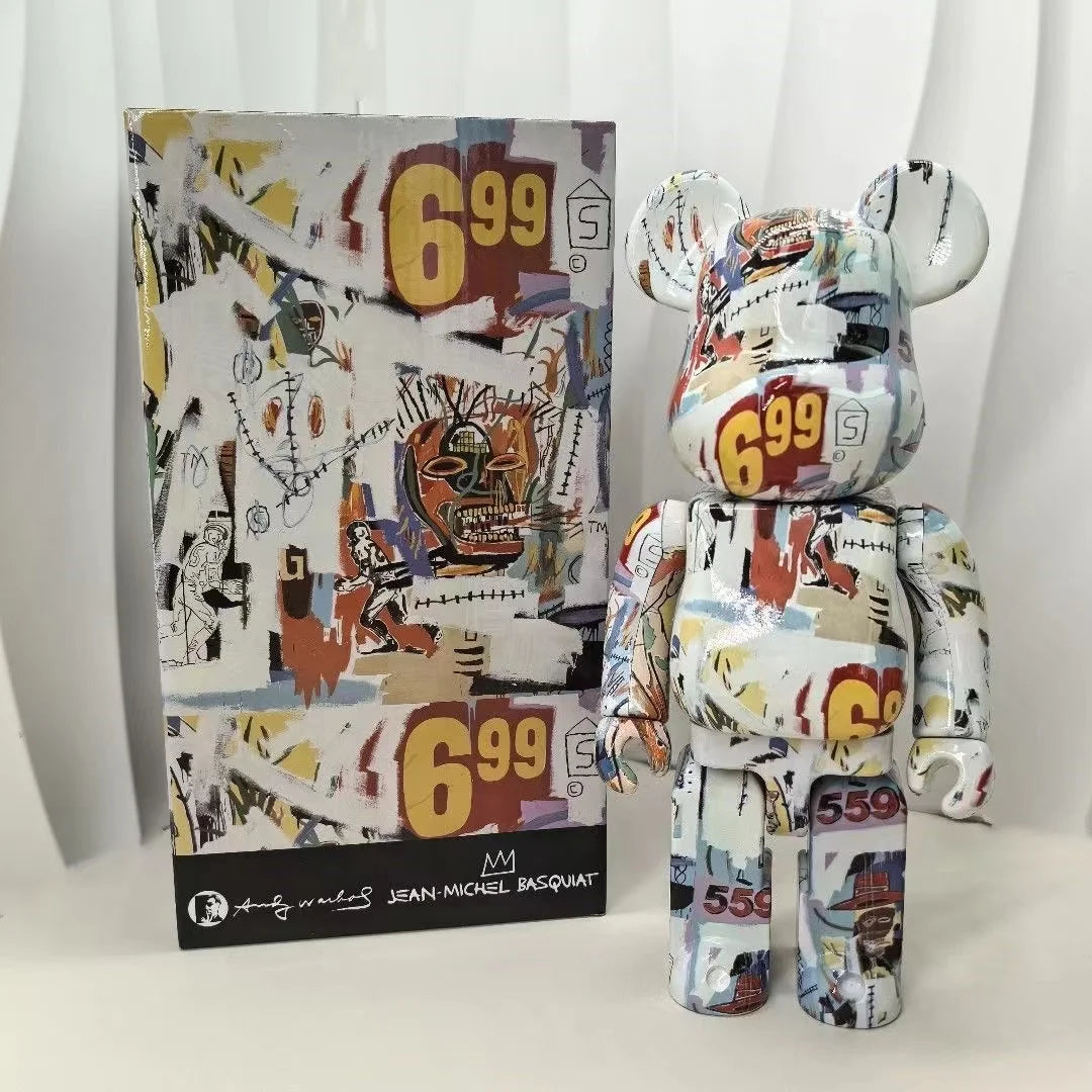 تمثال Bearbrick بحجم 400% (28 سم) – قطعة ديكور فاخرة للمنزل والمكتب