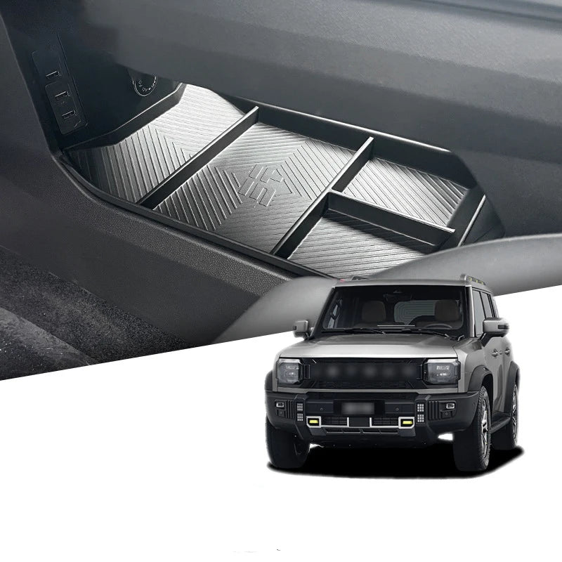 صندوق تخزين أسفل الكونسول الوسطي – منظم داخلي مخصص لـ Chery Jetour T2 موديلات 2023 و2024