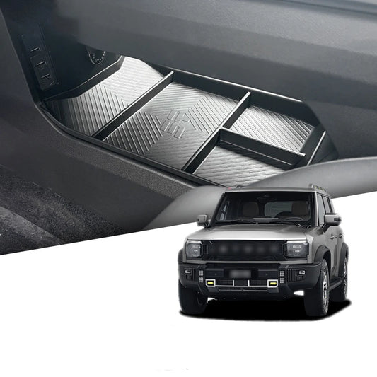 صندوق تخزين أسفل الكونسول الوسطي – منظم داخلي مخصص لـ Chery Jetour T2 موديلات 2023 و2024