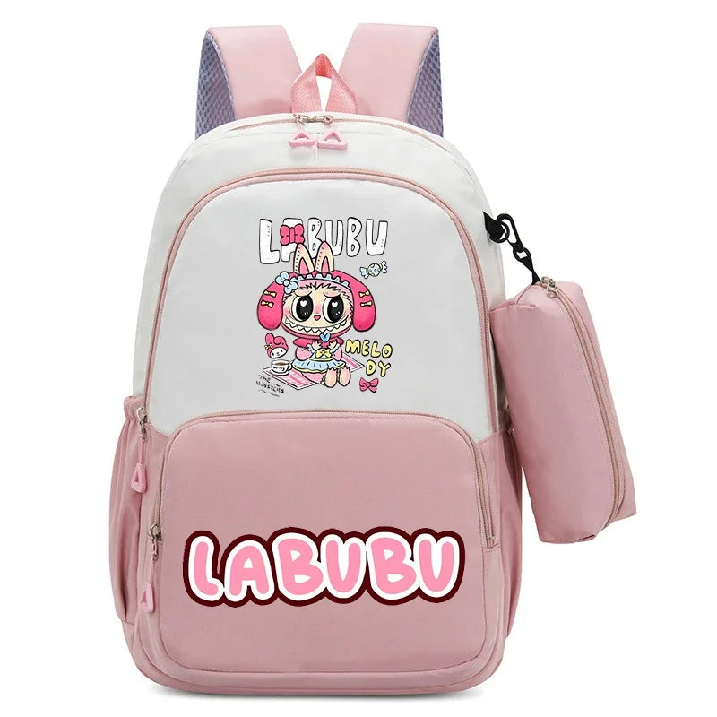 حقيبة ظهر بسعة كبيرة مع حقيبة أقلام