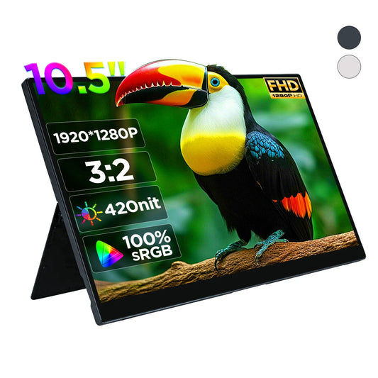 شاشة HAILESI محمولة 10.5 إنش – شاشة إضافية متعددة الاستخدام