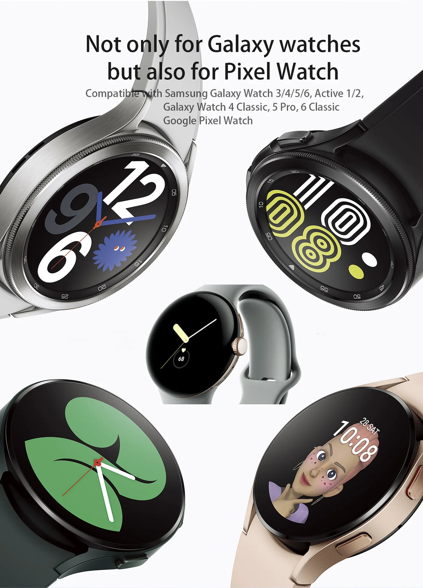 شاحن لاسلكي متنقل 1200mAh – متوافق مع ساعات Galaxy وPixel Watch، بحجم ميني وسرعة شحن ذكية