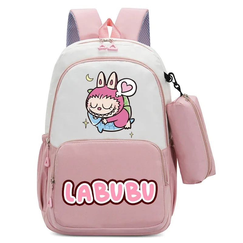 حقيبة ظهر بسعة كبيرة مع حقيبة أقلام