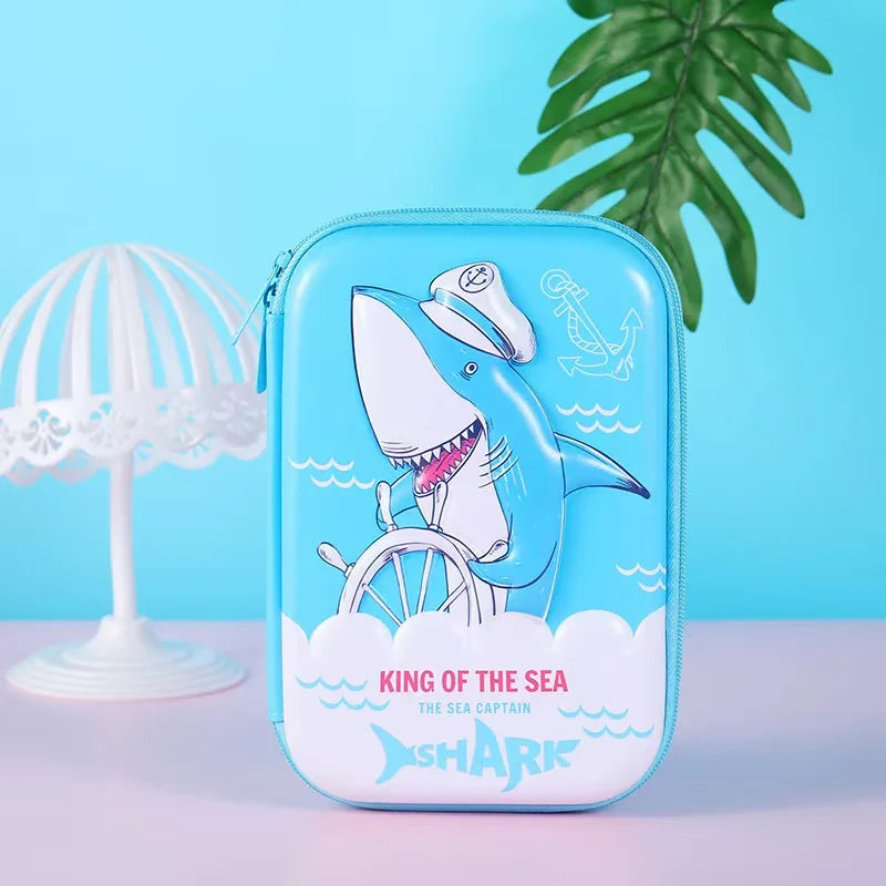 مقلمة كرتونية 3D من EVA – تصميم كاوايي، سعة كبيرة، علبة صلبة لحفظ الأدوات المدرسية