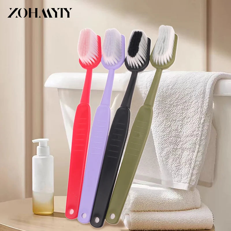 فرشاة أسنان عملاقة ملونة – للتعليم والاستحمام وتدليك الجسم | تصميم طويل وناعم – نظافة واسترخاء ومتعة