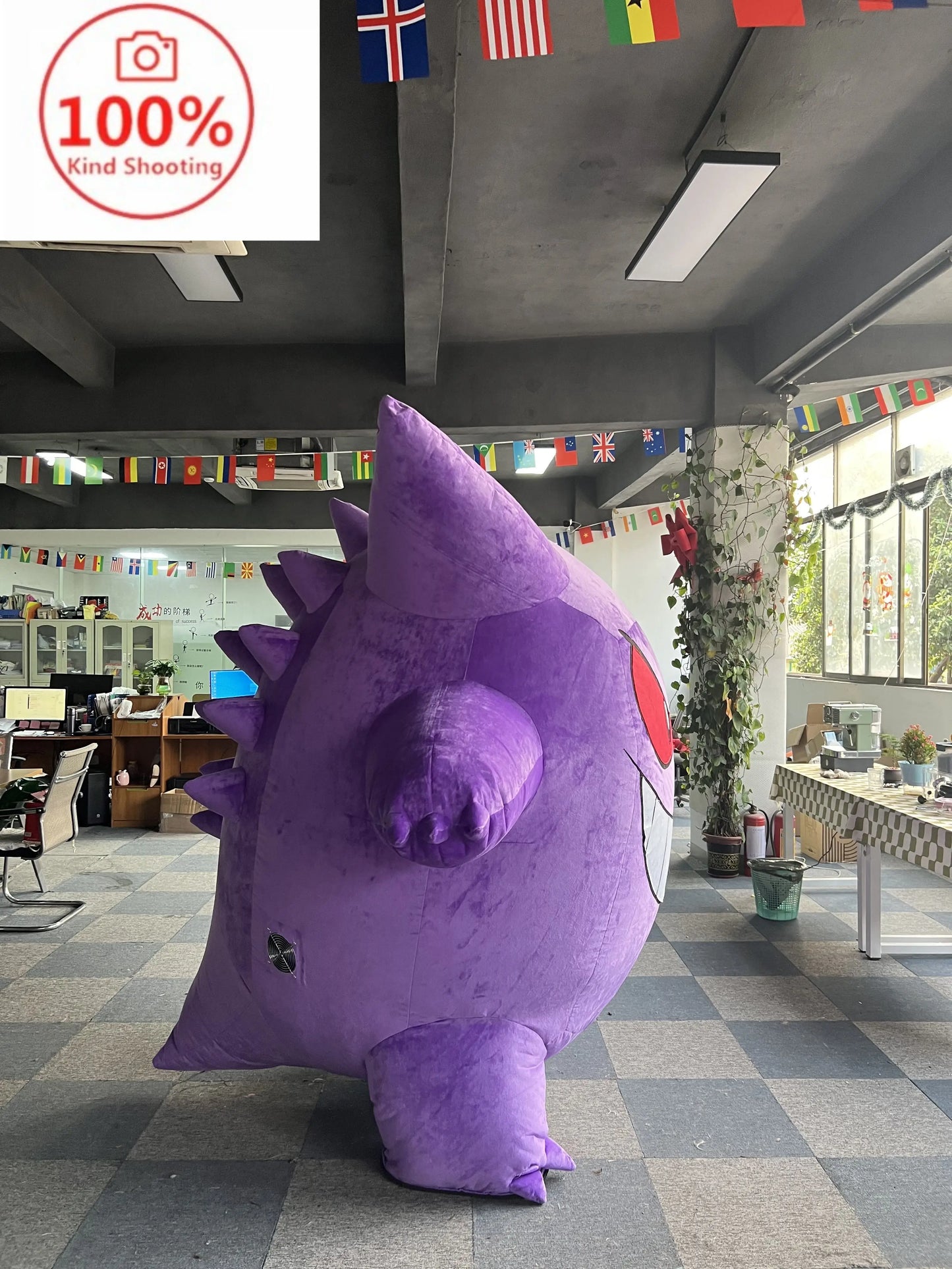 زي تميمة كرتونية قابلة للنفخ – زي عملاق مضحك للحفلات والمناسبات