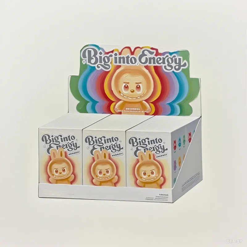 مجسم مكتبي لطيف من MINISO – تصميم وجه وحش مكرون بمينا على شكل قلب V3، مصنوع من PVC، للزينة المكتبية، هدية عيد ميلاد.