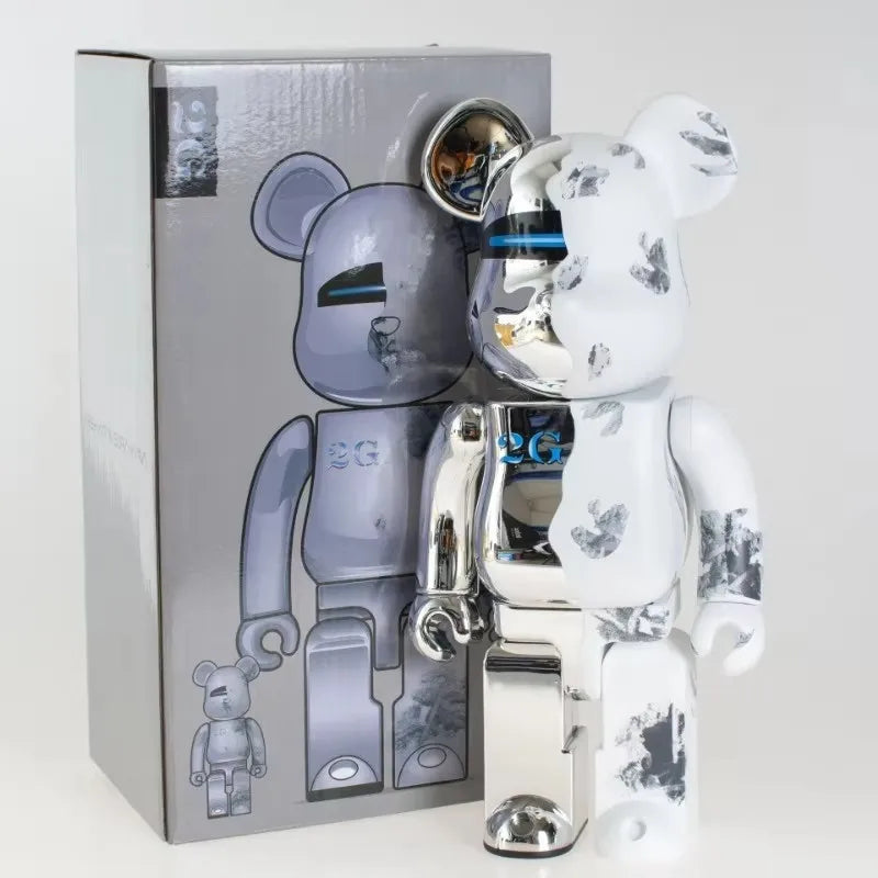 تمثال Bearbrick 400% (28 سم) – إصدار أبيض فارغ للتخصيص أو العرض