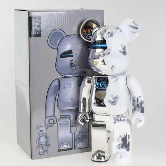 تمثال Bearbrick 400% (28 سم) – إصدار أبيض فارغ للتخصيص أو العرض