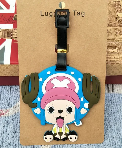 بطاقات شنط سفر ون بيس – لوفـي وتشوبر | إكسسوارات كرتونية من السيليكون