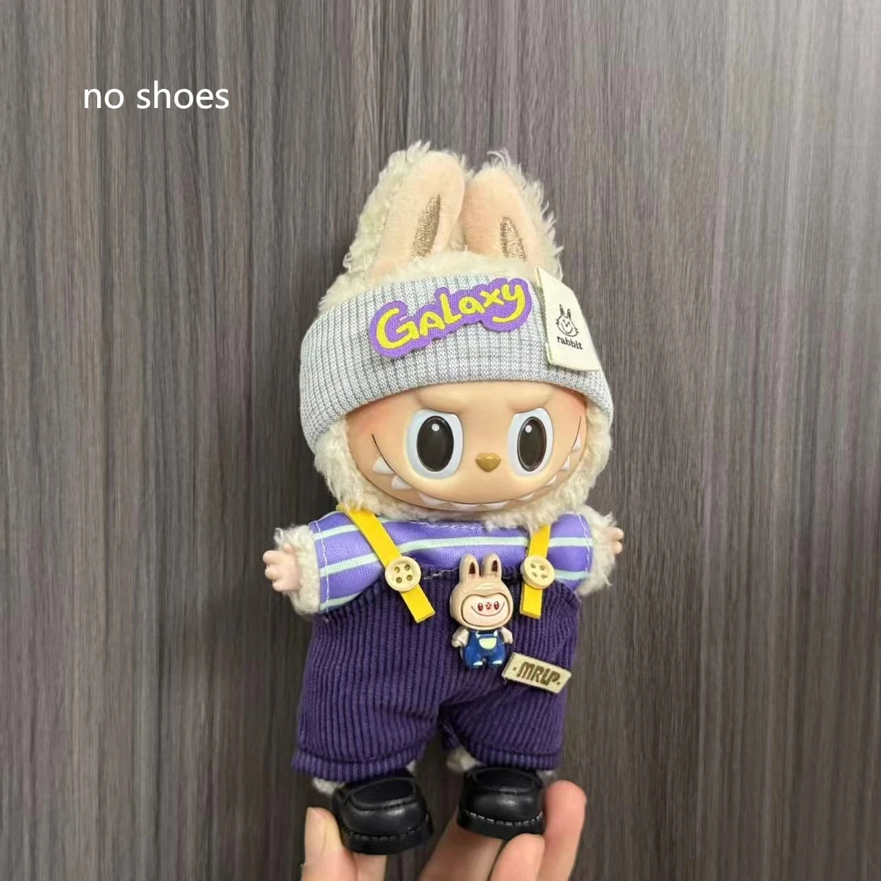 طقم هالوين لابوبو 17 سم – تنورة + أجنحة كيوت | ملابس دمية معلّقة – موضة موسمية لهدايا البنات