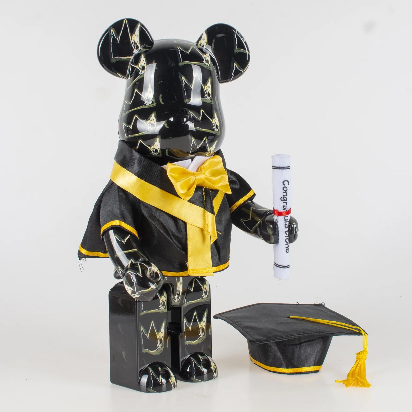 تمثال Bearbrick 400% بلباس التخرج – دمية ديكورية رائعة لهدية التخرج