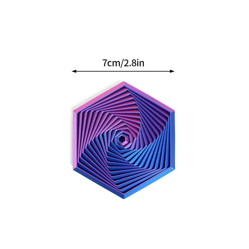 قطعة ديكور لولبية مطبوعة بتقنية 3D – أداة تقليل توتر بتصميم حلزوني