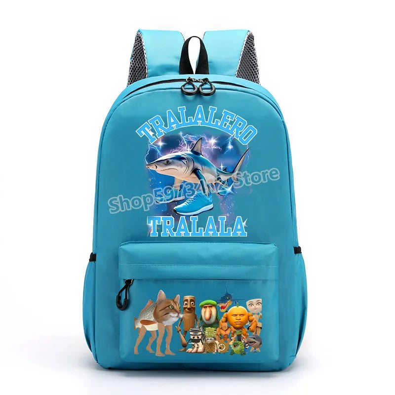 حقيبة ظهر إيطاليان برينروت بتصميم كرتوني عصري، حقيبة مدرسية بسعة كبيرة للطلاب، مثالية للعودة إلى المدرسة مع مساحة للكتب وا