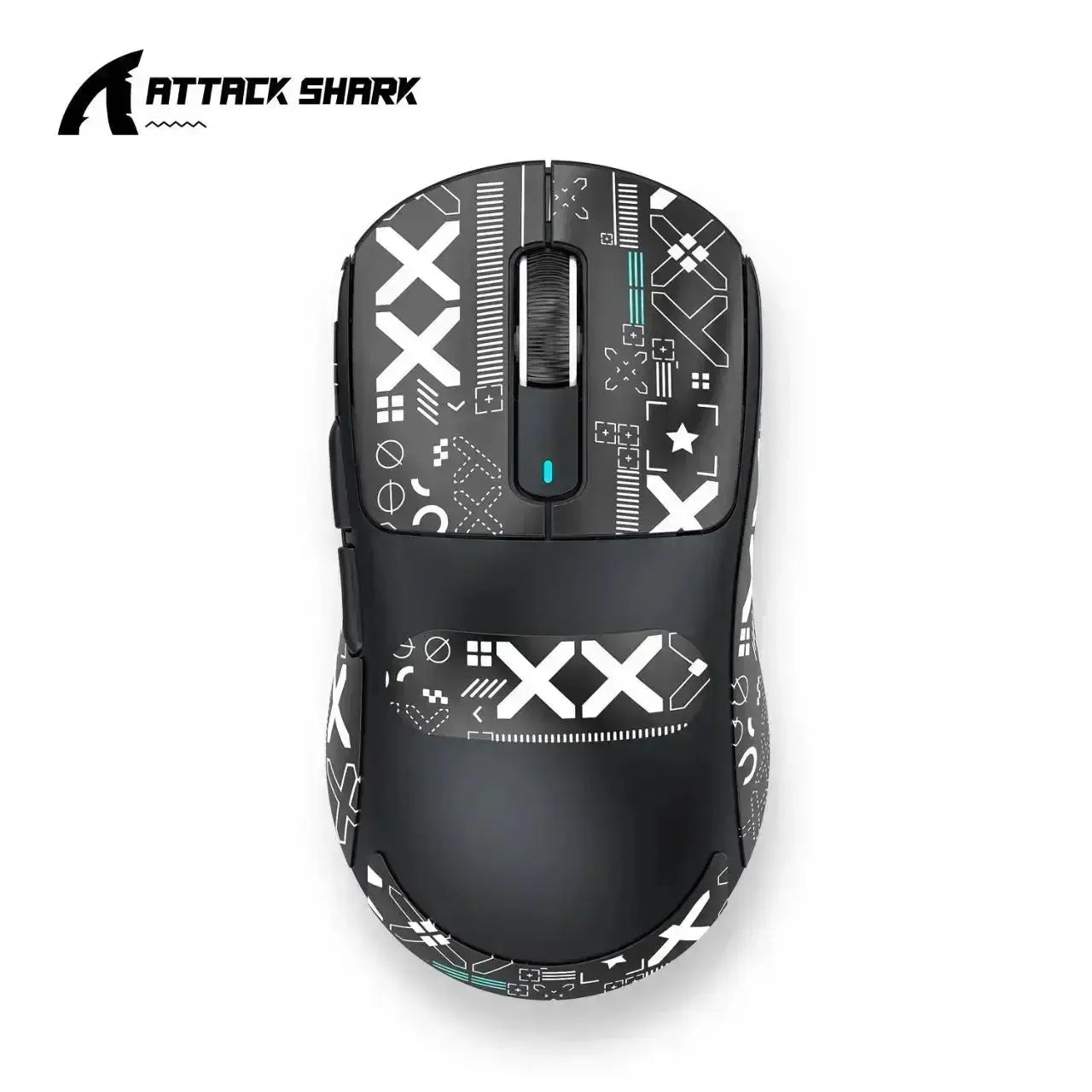 ماوس Attack Shark X3 لاسلكي خفيف – ثلاث أوضاع اتصال، حساس PAW3395 بدقة 26K DPI، متوافق مع كمبيوتر ولابتوب
