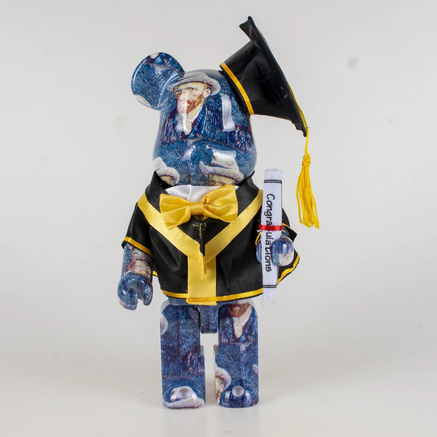 تمثال Bearbrick 400% بلباس التخرج – دمية ديكورية رائعة لهدية التخرج