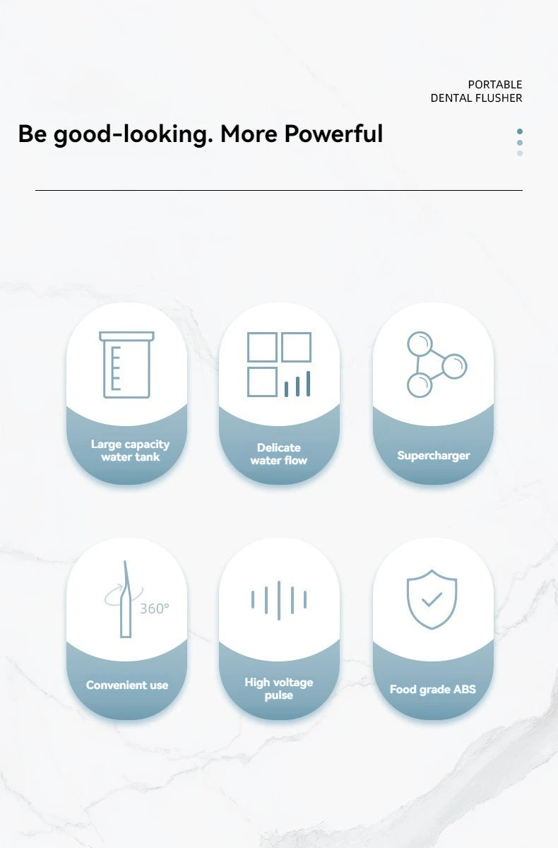 مضخة مياه عالية الضغط لتنظيف الأسنان – محمولة ويدوية